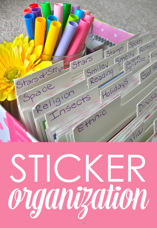 how to organize your classroom stickers