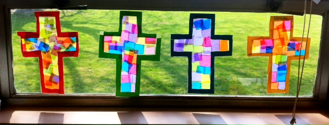 Tutorial for Stain Glass Cross Window Decoration
