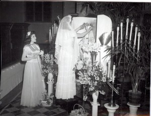 May crowning from 1950's era