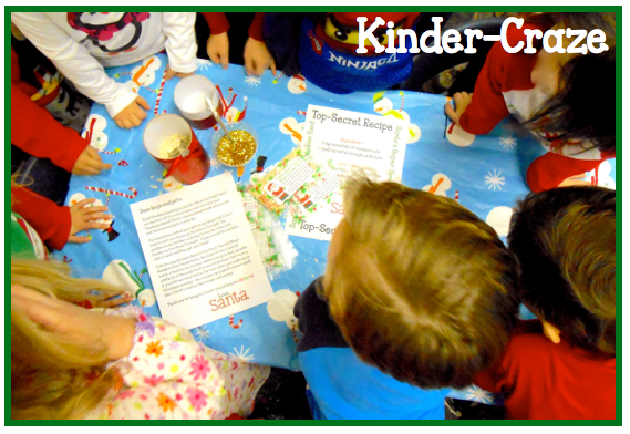 santa visited this classroom and left reindeer food! A holiday classic