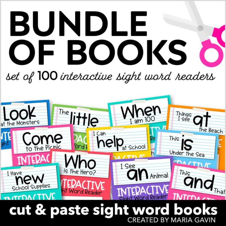 bundle of books set of 100 interactive sight word readers cover