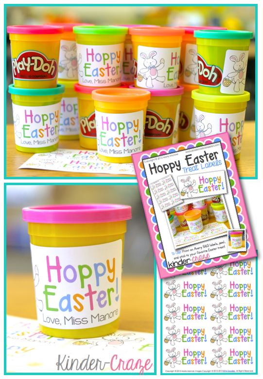 FREE "Hoppy Easter" labels - adorable!