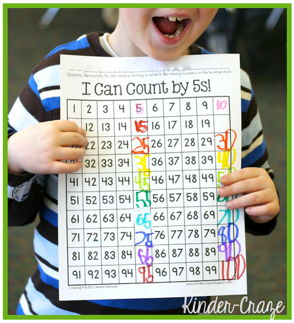 RAINBOW Skip Counting - great for St. Patrick's Day!