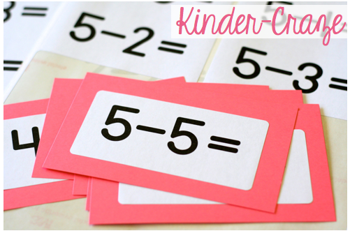 FREE labels to make your own addition and subtraction flashcards