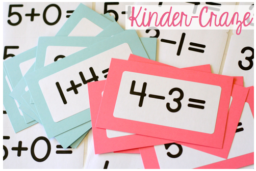 FREE labels to make your own addition and subtraction flashcards