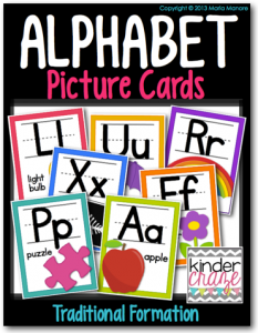 classroom alphabet cards 