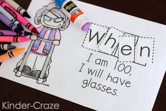 "When I am 100…" emergent reader for the 100th day of school