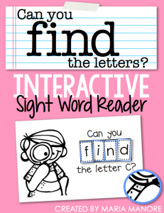 emergent reader for sight word "FIND"
