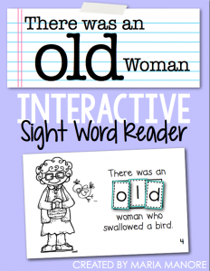 emergent reader for sight word "OLD"
