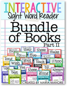 Interactive Sight Word Readers Bundle of Books, Part 2