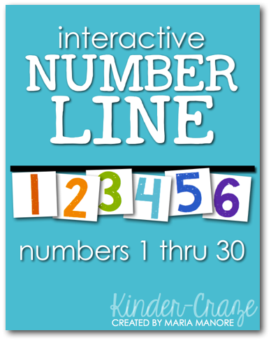 FREE download to create an interactive number line for your classroom