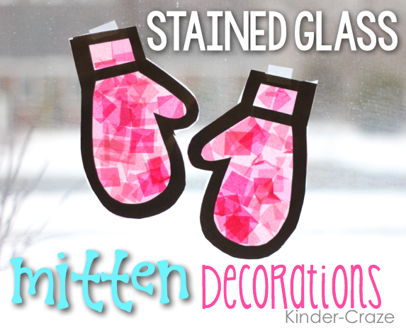 Tutorial for ADORABLE mitten window decorations