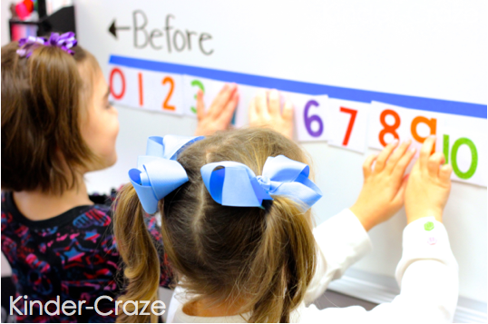 FREE download to create this cute interactive number line for your classroom
