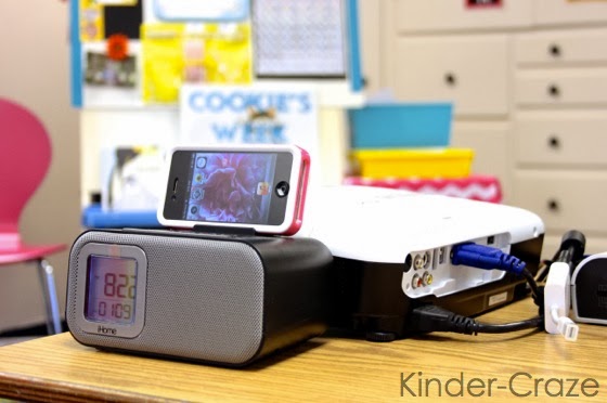 how to create an attractive Teacher's Technology Station in the classroom
