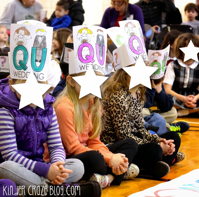 adorable ideas for a Q and U wedding in kindergarten