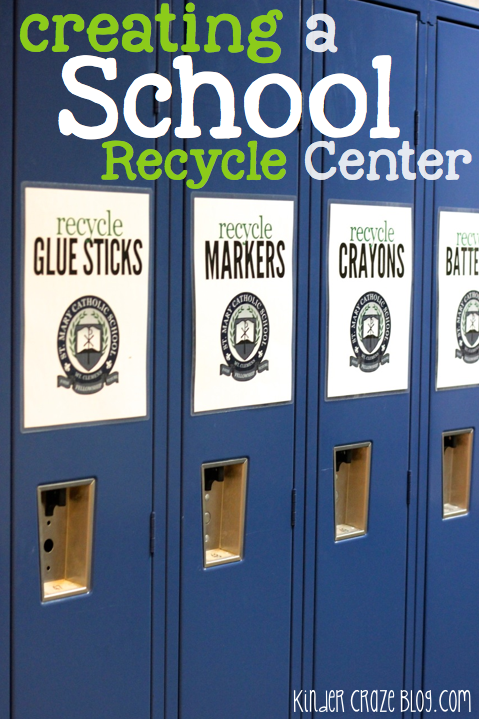 tips for creating a school-wide recycle center