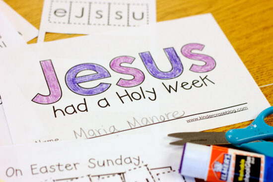 FREE Interactive Sight Word Reader for Holy Week