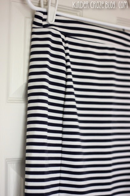 love this navy and white strip skirt from Stitch Fix