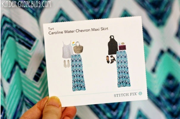 teal and navy maxi skirt from Stitch Fix
