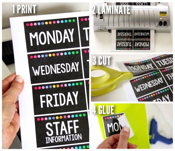 step by step guide to printing, prepping, and labeling classroom bins for school supply storage