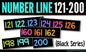 Number Line 121-200 Black Series