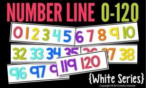 Number Line 0-120 White Series