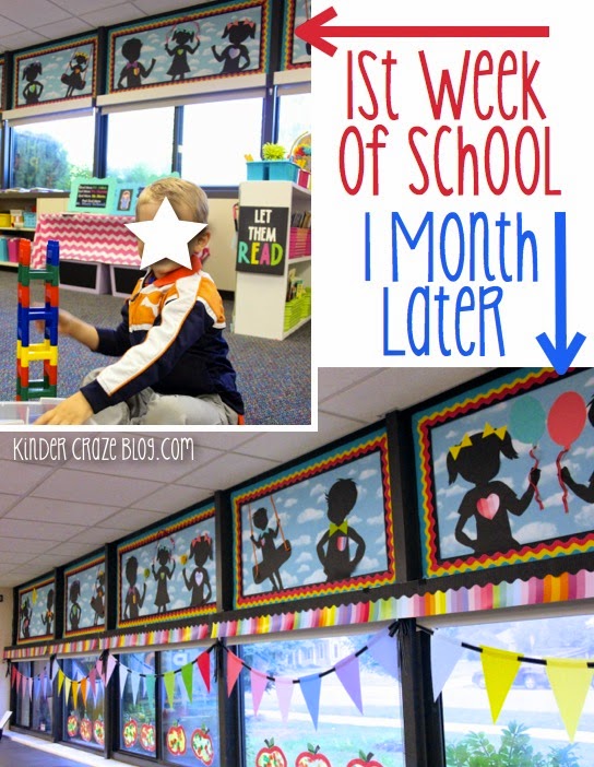 a kindergarten classroom transformation during the school year