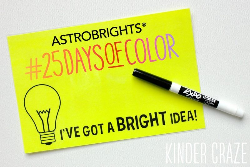#25DaysofColor with Astrobrights - just in time for back to school!