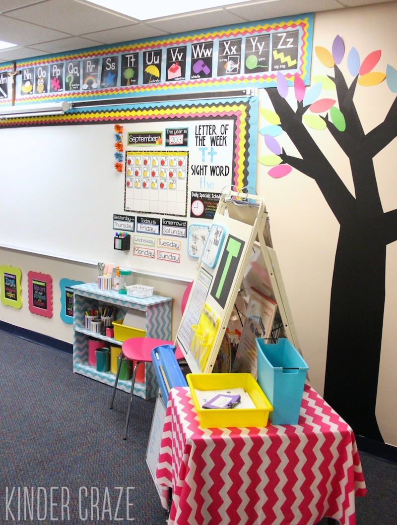 how to create vinyl trees to decorate your classroom walls