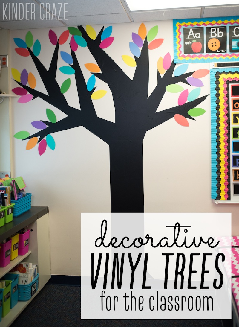 how to make vinyl trees for your classroom walls