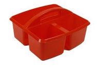 red storage caddy from Schoolgirl Style