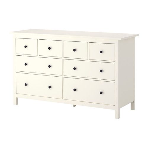 white HEMNES 8-drawer chest from Ikea