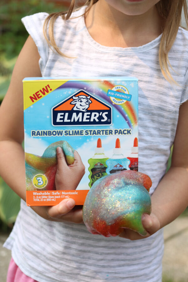Rainbow Slime Made Easy with Elmer's Slime Kits