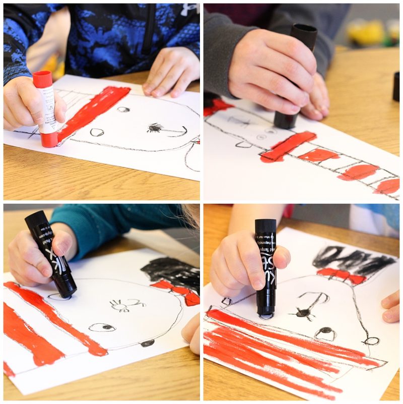 easy Cat in the Hat inspired art to celebrate reading month | kindergarten art project | painting for kids | Kinder Craze blog