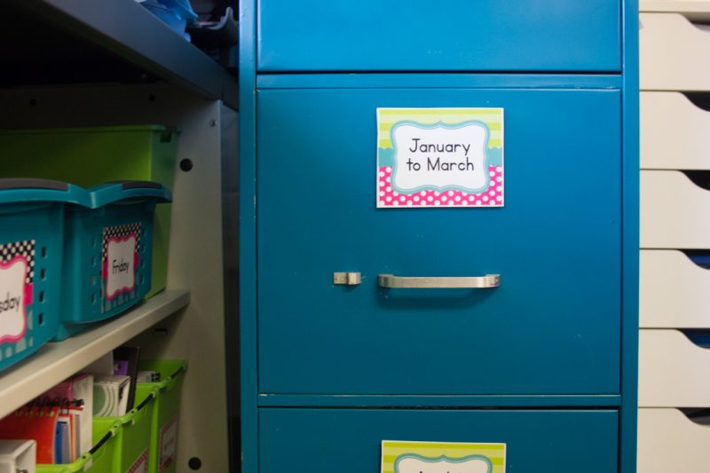 first grade classroom file cabinet