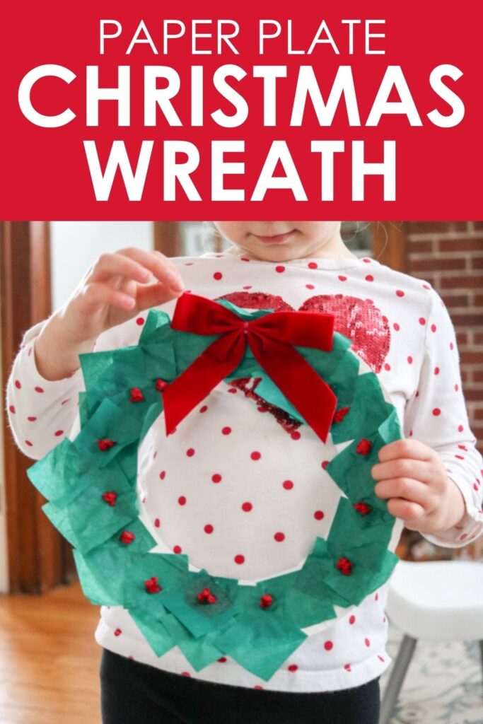 232 Paper Plate Christmas Wreath Craft 232 Paper Plate Christmas Wreath Craft