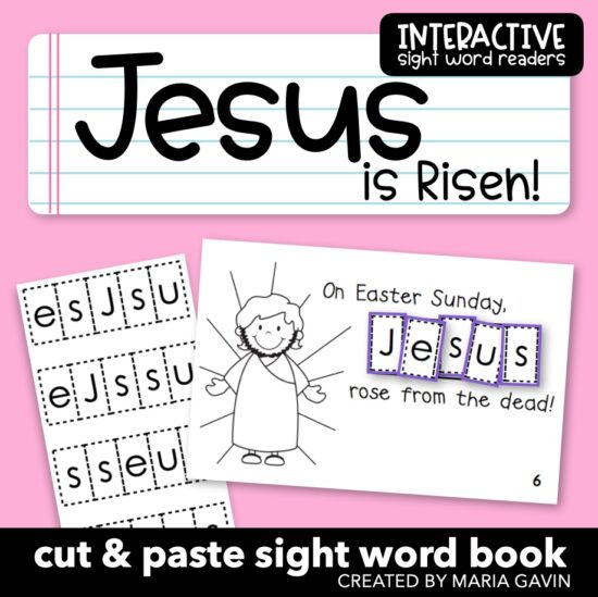 Jesus is Risen sight word reader