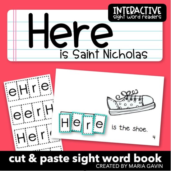 here is Saint Nicholas sight word reader