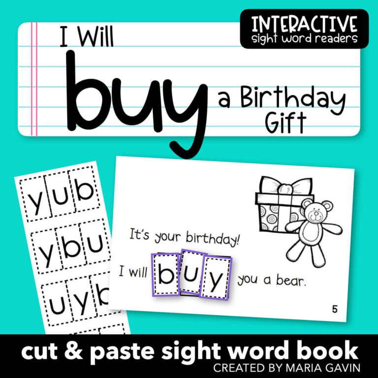 I Will buy a Birthday Gift Interactive Sight Word Reader cover