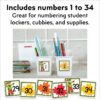 November Fall Leaves Calendar Numbers - Kinder Craze
