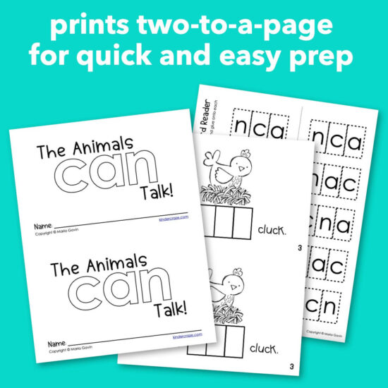 "The Animals Can Talk" Interactive Sight Word Reader - Kinder Craze