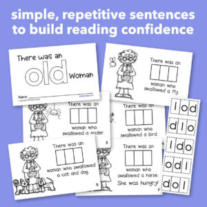 Emergent Reader for Sight Word OLD: "There was an OLD Woman" Sight Word ...