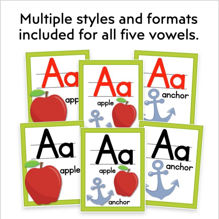 Alphabet Posters With Two Lines - Kinder Craze
