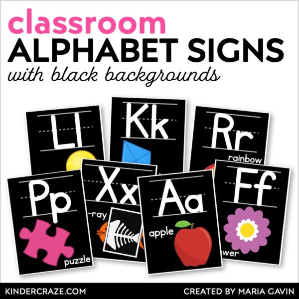 classroom alphabet signs cover