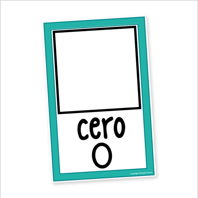 Domino Number Posters Numbers 0-20 - Spanish Language - Kinder Craze