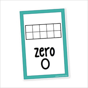 Ten Frame Number Posters 0-20 - Kinder Craze