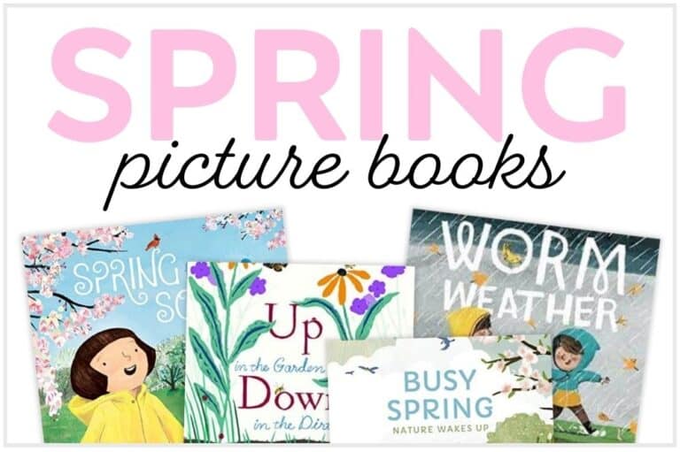 spring picture books for kids collage